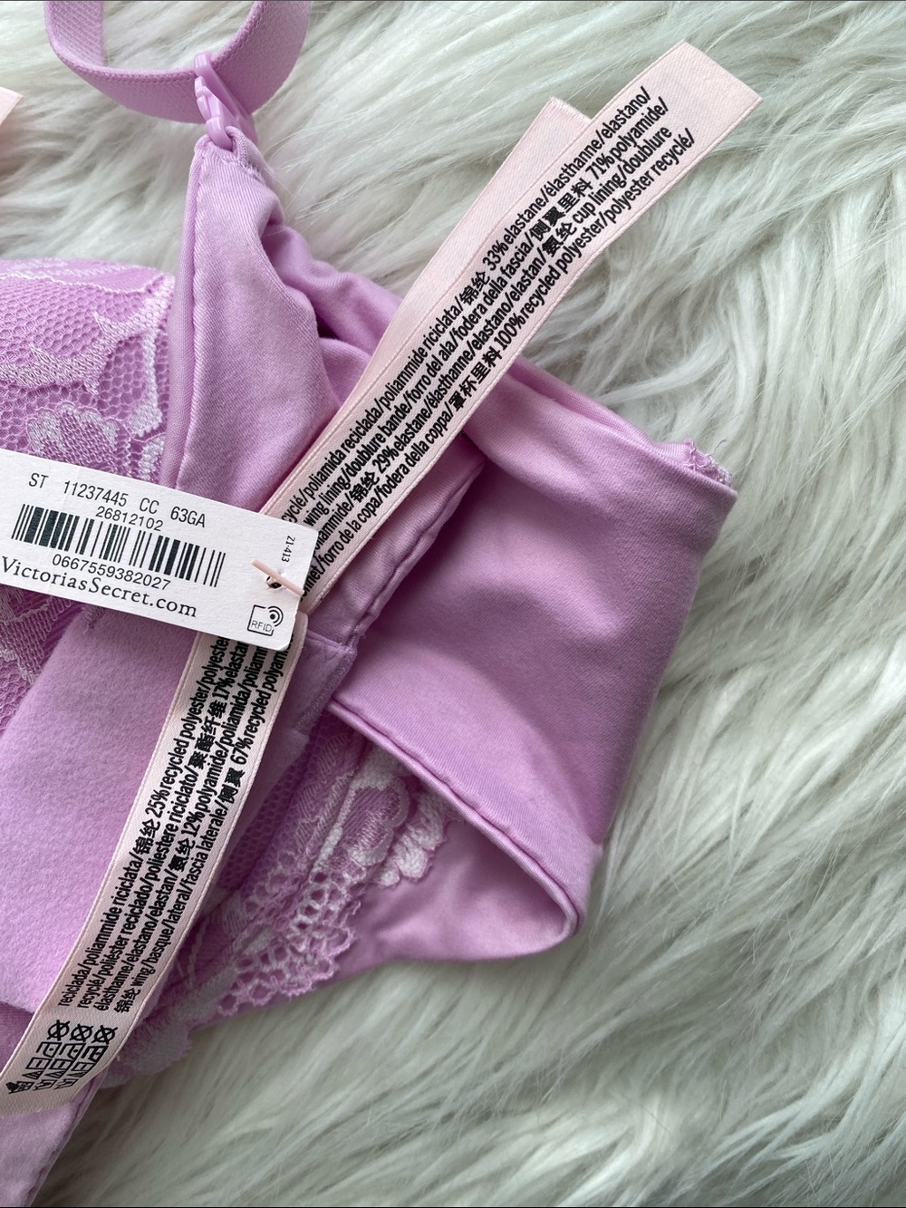 Victoria's Secret | Lilac Lace Body By Victoria Lined Demi Underwire Bra - Picture 12 of 12
